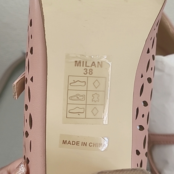 Chelsea. Crew Milan Mary Jane Retro Heels Size 38 - Picture 10 of 14